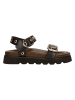 Wojas Leder-Sandalen in Schwarz