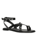 Wojas Leren sandalen zwart