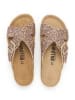 billowy Pantoletten in Gold