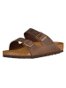 Birkenstock Leder-Pantoletten "Arizona" in Braun - Weite S
