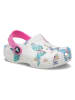 Crocs Chodaki "Classic Butterfly" w kolorze biało-różowo-turkusowym