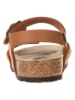 Birkenstock Leren sandalen lichtbruin