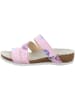 Think! Leder-Pantoletten in Rosa