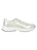 Paul Green Leder-Sneakers in Silber/ Creme
