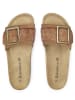 BABUNKERS Family Leren slippers bruin