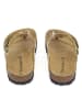BABUNKERS Family Zehentrenner in Beige/ Braun