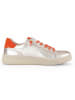 Gabor Leder-Sneakers in Beige/ Orange
