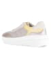 Gabor Leder-Sneakers in Beige/ Gelb