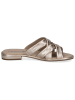 Caprice Leren slippers goudkleurig