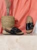 BAYTON Slippers "Orense" zwart