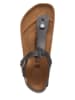 Birkenstock Skórzane japonki "Kairo" w kolorze czarnym
