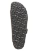 Birkenstock Leder-Pantoletten "Arizona" in Schwarz - Weite S