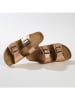 BACKSUN Slippers "Garda" roségoudkleurig