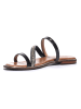 Geox Leren slippers "Sozy Plus" zwart