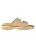 Tommy Hilfiger Leder-Pantoletten in Beige