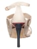 Tommy Hilfiger Shoes Leren haksandalen wit