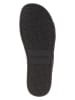 Calvin Klein Leren slippers zwart/wit