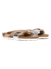 Sunbay Pantoletten "Rita" in Silber/ Gold