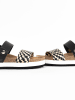 Sunbay Sandalen "Galong" in Schwarz/ Weiß