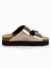 Sunbay Slippers "Edelweiß" goudkleurig