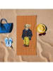 Foutastic Strandtuch in Orange/ Gelb
