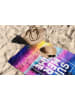 Foutastic Strandtuch "Summer Time" in Blau/ Pink