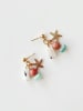 Lucky Bees Oorstekers met edelstenen