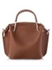 Lucky Bees Leren handtas lichtbruin - (B)25 x (H)21 x (D)11 cm