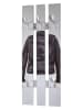 HAKU Möbel Wandgarderobe "Jacket" in Hellgrau/ Silber - (B)40 x (H)100 x (T)9 cm