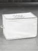 Lucky Bees Opbergmand wit - (B)30 x (H)20 x (D)22 cm