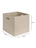Lucky Bees Aufbewahrungskiste in Creme - (B)30 x (H)30 x (T)30 cm