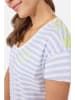 LIEBLINGSSTÜCK Shirt "Dolly" in Lila/ Weiß/ Gelb