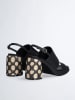 Liu Jo Leren haksandalen zwart