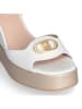 Liu Jo Leren sleehaksandalen wit