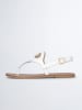 Liu Jo Leren teensandalen wit
