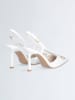 Liu Jo Leder-Slingpumps in Weiß