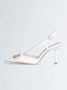 Liu Jo Leder-Slingpumps in Weiß
