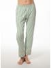 SHORT STORIES Pyjama-Hose in Grün/ Weiß