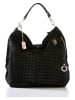 Anna Morellini Skórzany shopper bag "Caroline" w kolorze czarnym - 42 x 38 x 17 cm