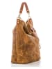 Anna Morellini Leder-Shopper "Caroline" in Hellbraun - (B)42 x (H)39 x (T)17 cm