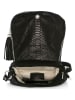 Anna Morellini Leder-Umhängetasche "Elena" in Schwarz - (B)28 x (H)20 x (T)8 cm