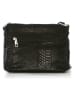 Anna Morellini Leder-Umhängetasche "Elena" in Schwarz - (B)28 x (H)20 x (T)8 cm