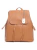 Anna Morellini Leder-Rucksack "Claire" in Hellbraun - (B)29 x (H)32 x (T)12 cm