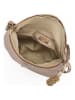 Anna Morellini Leren schoudertas "Beverly" goudkleurig - (B)22 x (H)18 x (D)2 cm