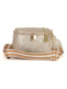 Anna Morellini Leder-Umhängetasche "Domenica" in Gold - (B)19 x (H)15 x (T)8 cm