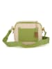 Anna Morellini Umhängetasche "Ilaria" in Beige/ Grün - (B)20 x (H)17 x (T)8 cm