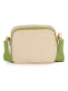Anna Morellini Umhängetasche "Ilaria" in Beige/ Grün - (B)20 x (H)17 x (T)8 cm