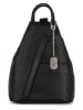 Anna Morellini Leren rugzak "Renata" zwart - (B)24,5 x (H)30 x (D)7 cm