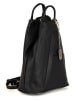 Anna Morellini Leder-Rucksack "Renata" in Schwarz - (B)24,5 x (H)30 x (T)7 cm