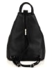 Anna Morellini Leren rugzak "Renata" zwart - (B)24,5 x (H)30 x (D)7 cm